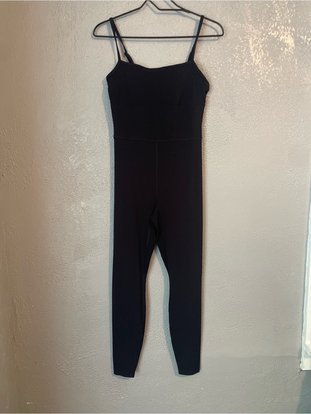 all in motion Black Slim-Strap Stretch Jumpsuit